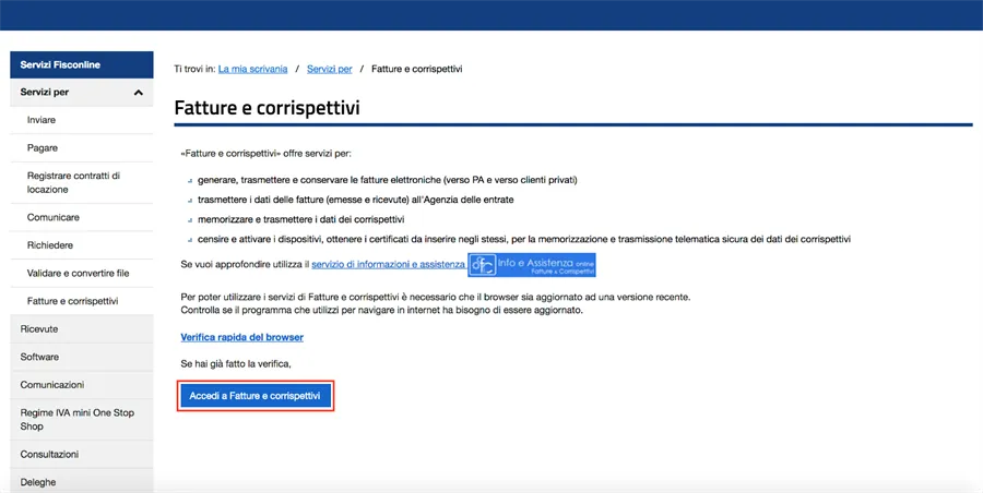 fatture e corrispettivi