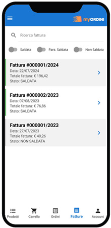 genera fattura da ordine cliente